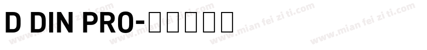 D DIN PRO字体转换